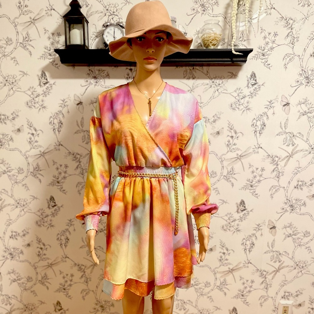 Tie Die Mini Dress